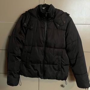 Garage Black Puffer Jacket
